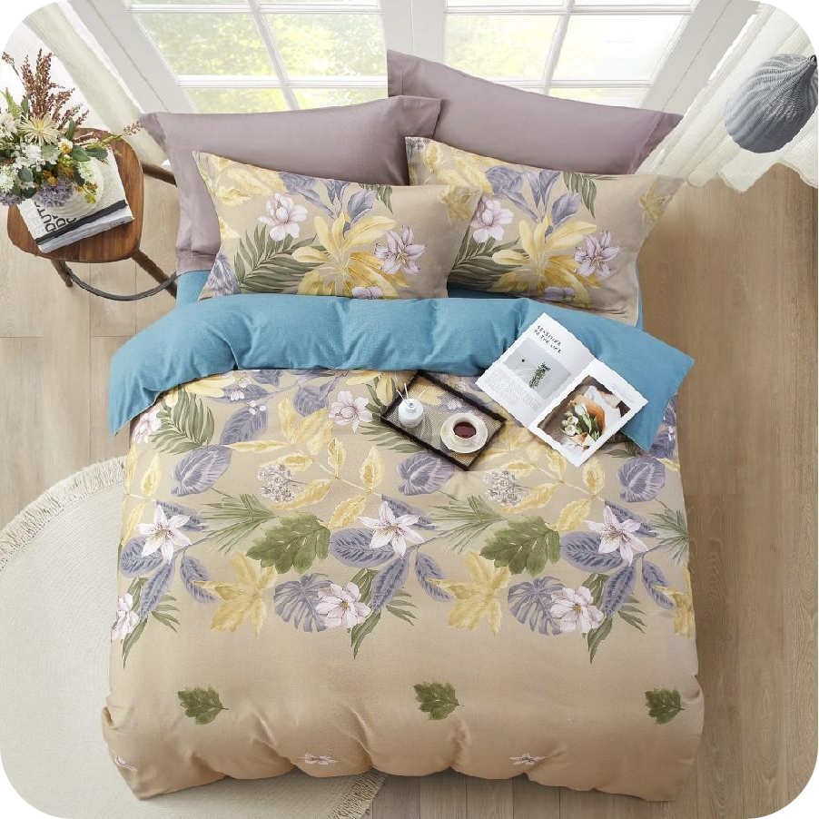 花影悦动-数码印花磨毛套件|TQ-T168