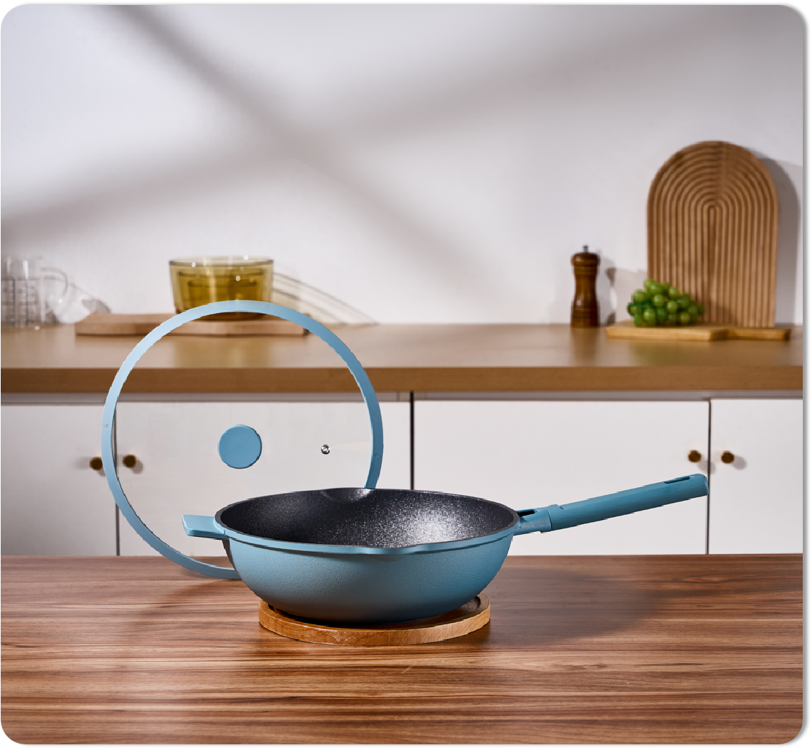 悦蓝不粘煎炒锅LH-CG31       