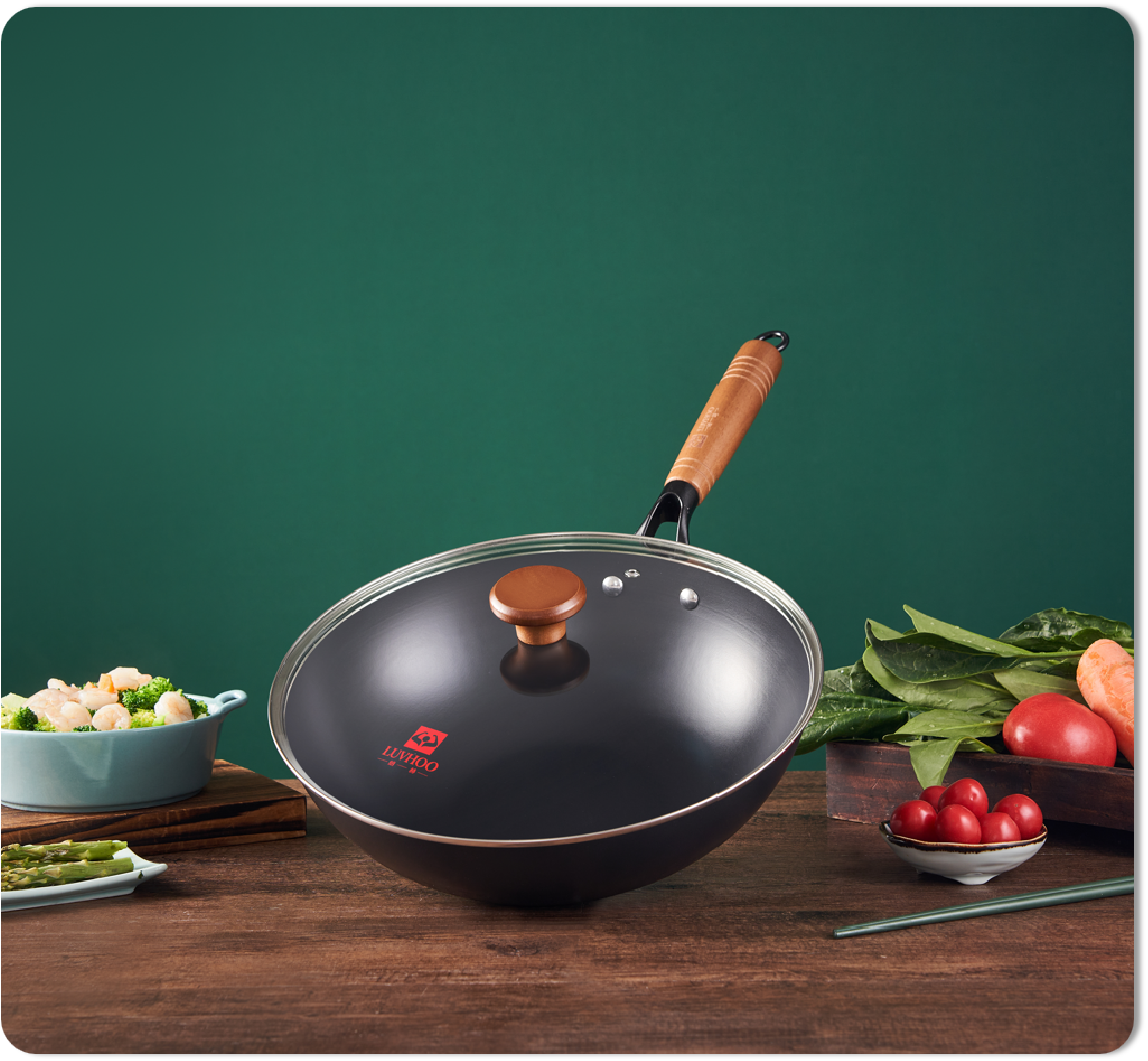 龙韵不粘炒锅LH-CG22       