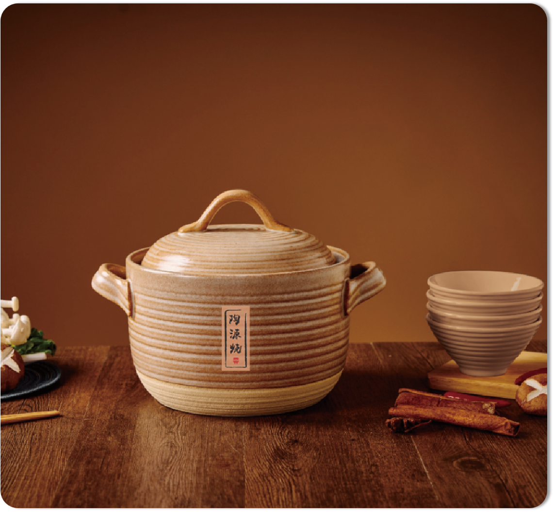 悦家·陶源烧砂锅套装LH-TZ35       