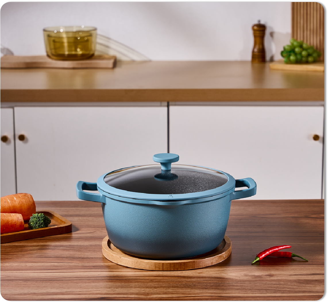 悦蓝不粘煎炒锅LH-TG21       