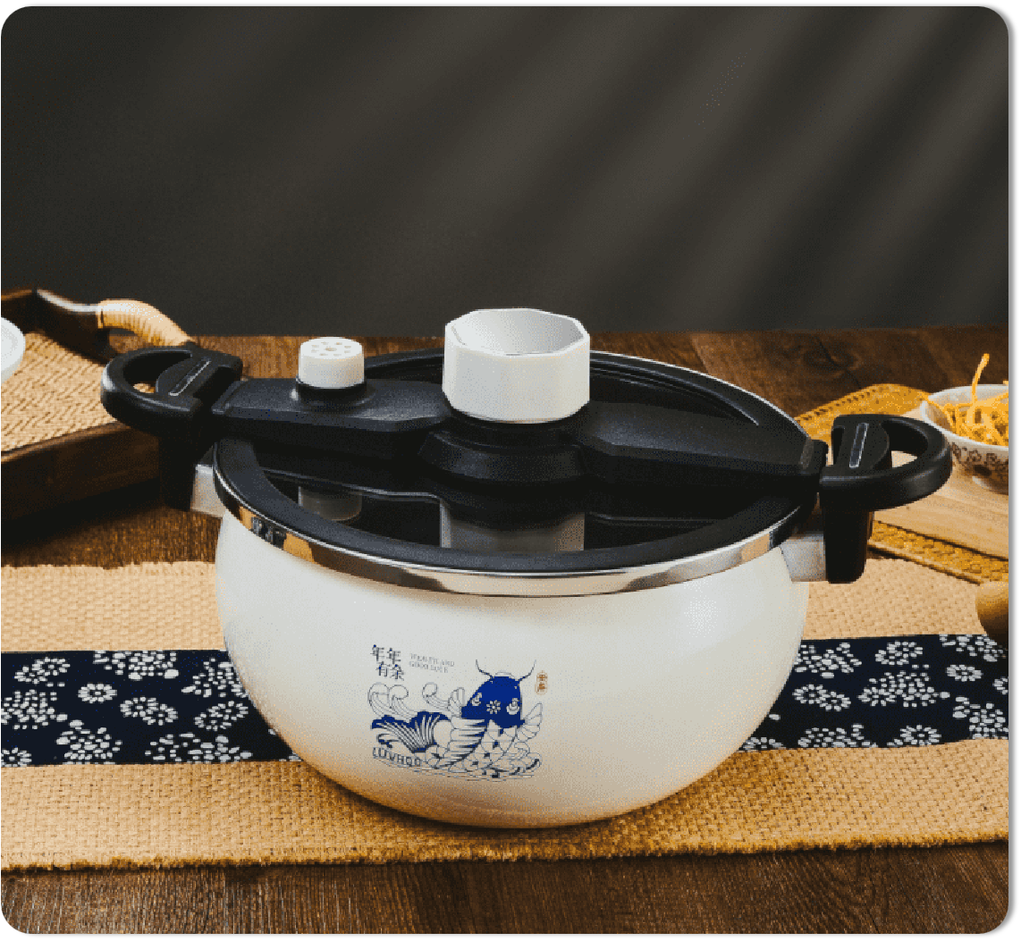 悦礼·珐琅微压锅LH-TG22       